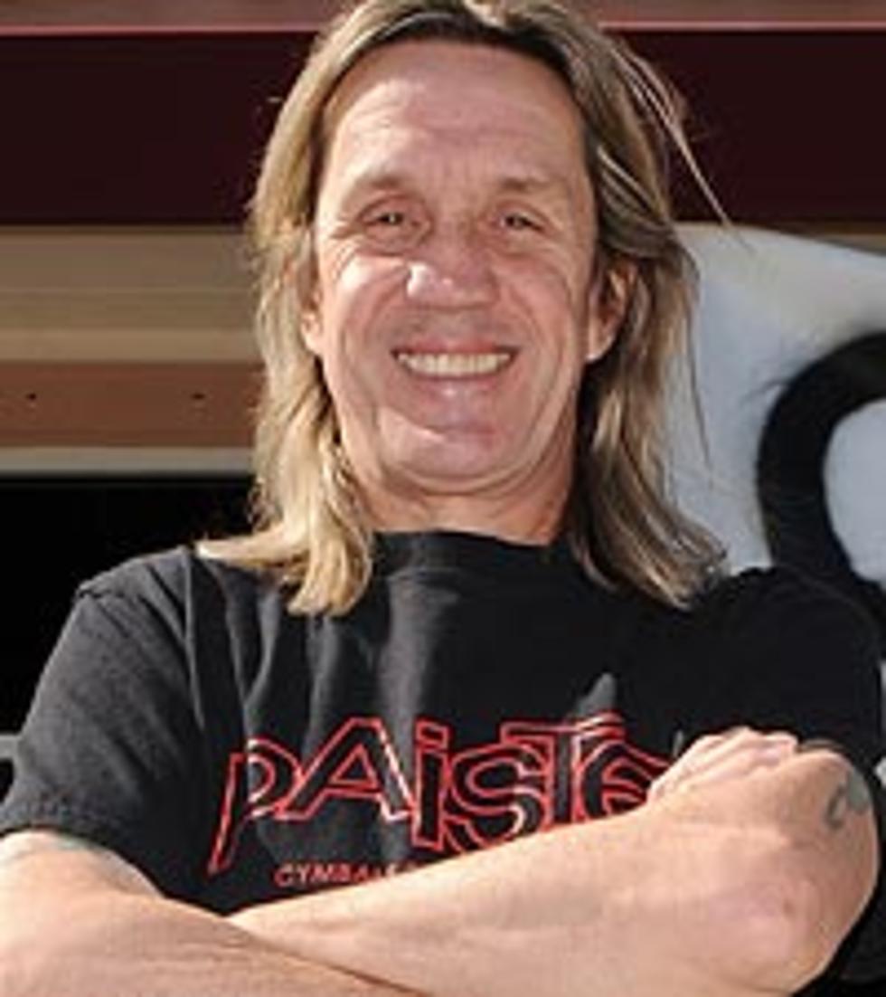 Iron Maiden Drummer Bashes Out Great Barbecue
