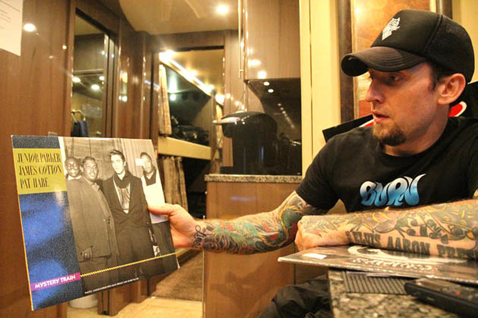 Volbeat&#8217;s Michael Poulsen Shops for Vinyl on Tour [Vinyl Creep]