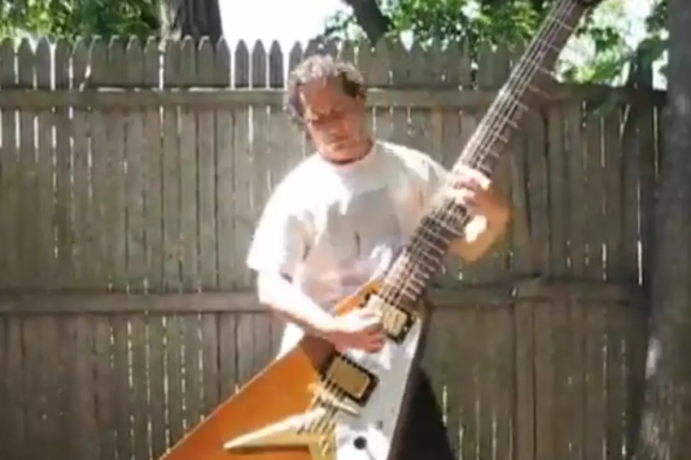 Man Plays Black Sabbath’s ‘Iron Man’ on Massive Flying V Guitar [Watch]